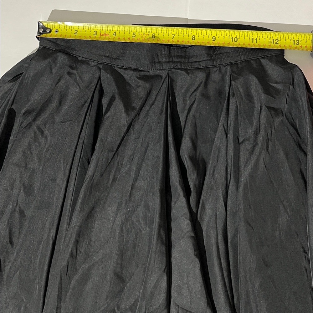 AMERICAN APPAREL Mini Skirt Flare Black High Waist Fully Lined Womens Small - Picture 5 of 7